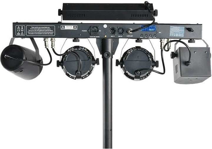 Набір сценічного освітлення Light4Me Belka LED PAR Derby Laser (5907780147701) - зображення 3