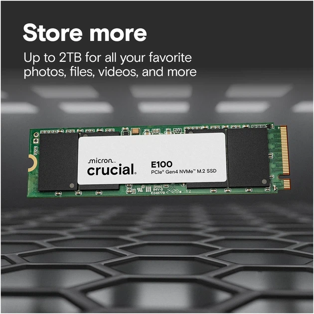 SSD диск Crucial E100 2TB M.2 (CT2000E100SSD8) - зображення 4