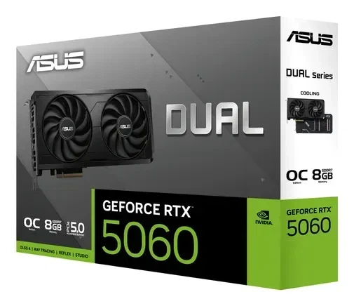 Видеокарта Asus Dual GeForce RTX 5060 EVO OC (DUAL-RTX5060-O8G-EVO) - Фото 15 Видеокарта Asus Dual GeForce RTX 5060 EVO OC (DUAL-RTX5060-O8G-EVO) - изображение 15