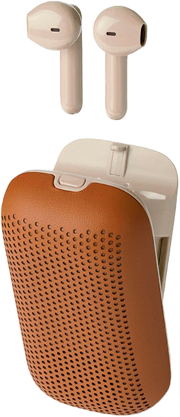 Навушники Lexon Speakerbuds Brown (3660491202740) - зображення 2