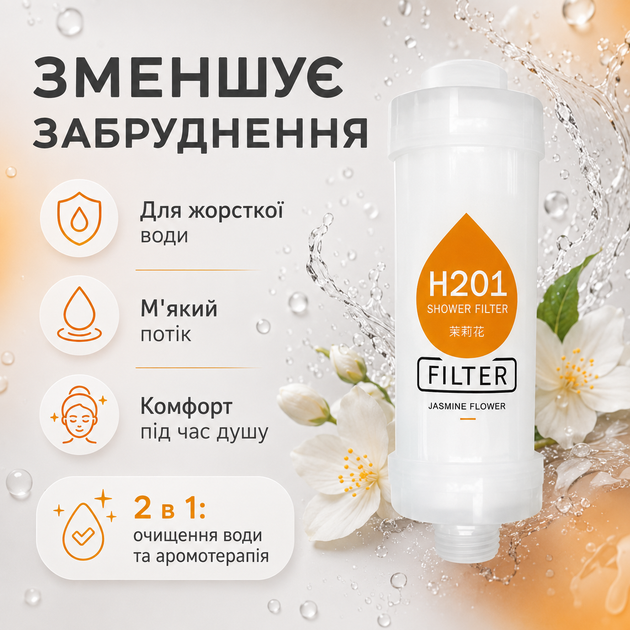Набор фильтров для душа H201 4 шт микс ароматов Strawberry Jasmine Flower Rose Honey Peach для очистки воды - Фото 3 Набор фильтров для душа H201 4 шт микс ароматов Strawberry Jasmine Flower Rose Honey Peach для очистки воды - изображение 3