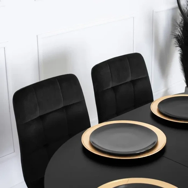 Стул MEBEL ELITE YORK Черный ножки золотые ME.YORK/CZ/ZL/V/K - изображение 8