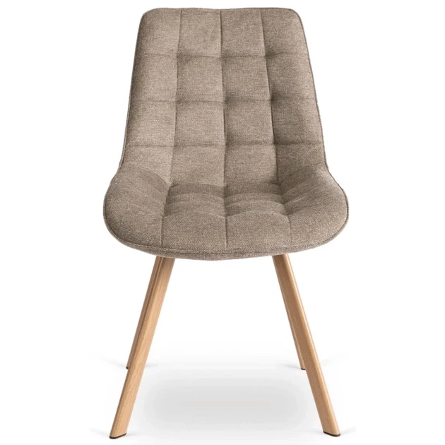 Стул MEBEL ELITE KATHY Бежевый ножки дуб ME.KATHY/BZ/D/T/K - Фото 5 Стул MEBEL ELITE KATHY Бежевый ножки дуб ME.KATHY/BZ/D/T/K - изображение 5