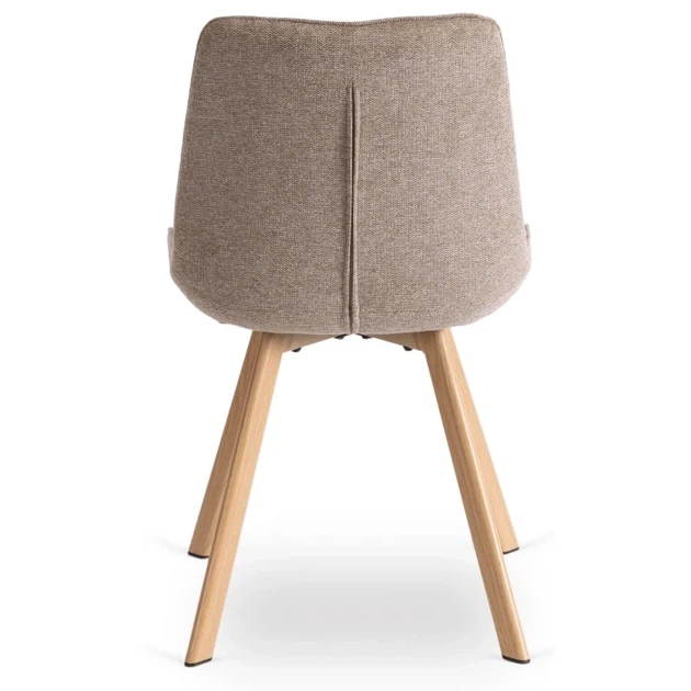 Стул MEBEL ELITE KATHY Бежевый ножки дуб ME.KATHY/BZ/D/T/K - Фото 6 Стул MEBEL ELITE KATHY Бежевый ножки дуб ME.KATHY/BZ/D/T/K - изображение 6