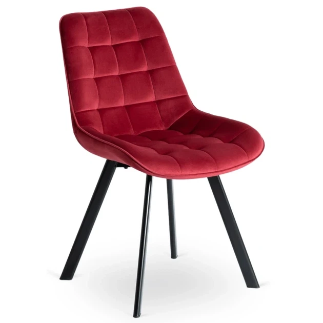Стул MEBEL ELITE RICK Velvet Бордовый ножки черные ME.RICK/BOR/V/K - Фото 1 Стул MEBEL ELITE RICK Velvet Бордовый ножки черные ME.RICK/BOR/V/K - изображение 1