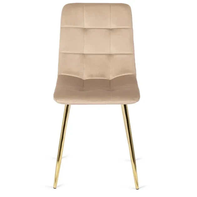 Стул MEBEL ELITE YORK Velvet Кремовый ножки золотые ME.YORK/KR/ZL/V/K - изображение 5