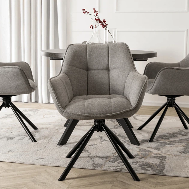 Стул поворотный MEBEL ELIT PEONY 2 Серый ME.PEONY2/P/T/K - изображение 6