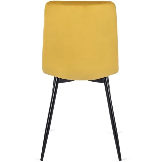 Стілець MEBEL ELITE PERU Velvet Жовтий ніжки чорні ME.PERU/CU/V/K - зображення 8