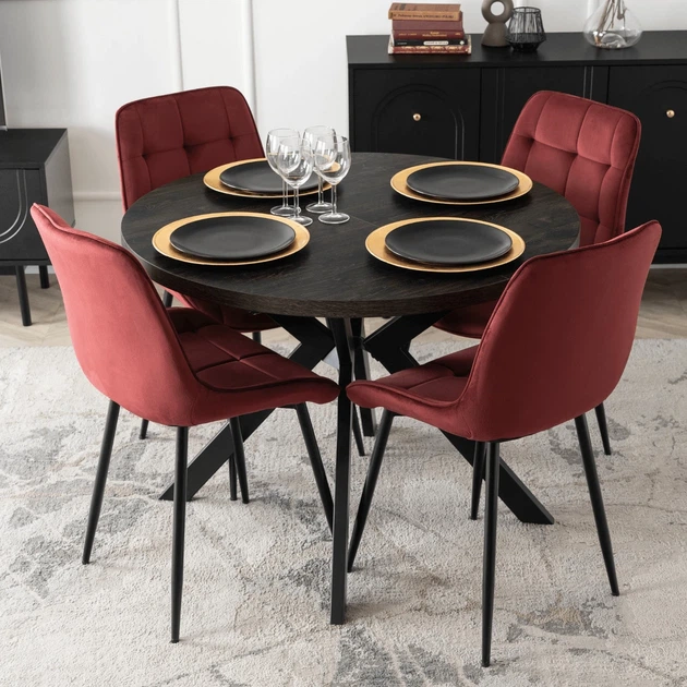 Стул MEBEL ELITE CHRIS Бордовый велюр ME.CHRIS/BOR/CZ/V/K - изображение 7