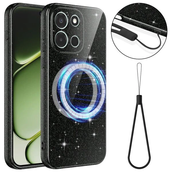 Защитный чехол Deexe Glitter Case with MagSafe для OnePlus Nord 6 - Black - Фото 1 Защитный чехол Deexe Glitter Case with MagSafe для OnePlus Nord 6 - Black - изображение 1