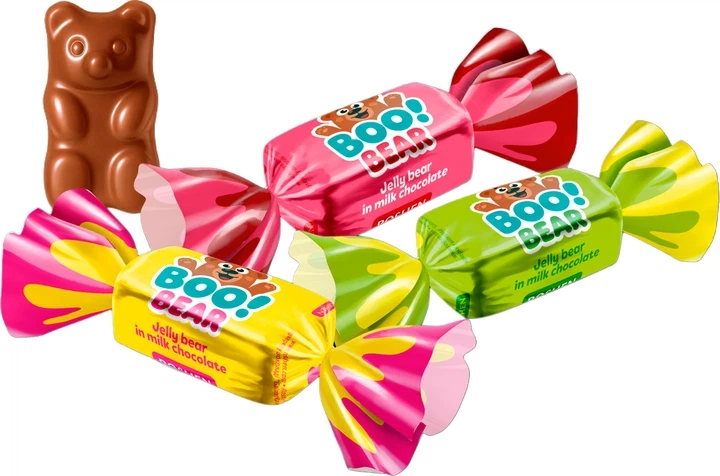 Цукерки желейні Roshen Boo! Bear ( Ведмедик Бу бір ) 250 гр - Фото 1 Цукерки желейні Roshen Boo! Bear ( Ведмедик Бу бір ) 250 гр - изображение 1