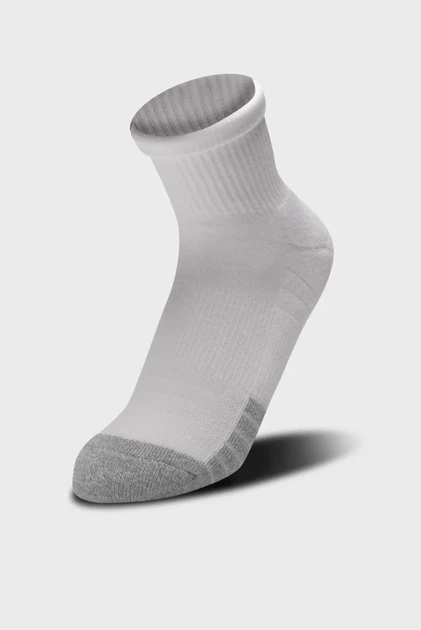 Білі шкарпетки (3 пари) UA Heatgear Quarter Under Armour M 1353262-100 - изображение 8