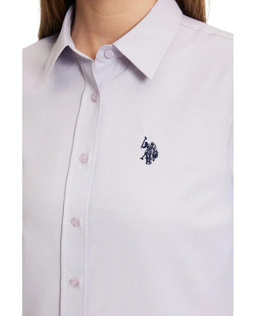 Сорочка жіноча з довгим рукавом U.S. Polo Assn. PU-13040LILY L/40 лілова (8684841107535) - Фото 6 Сорочка жіноча з довгим рукавом U.S. Polo Assn. PU-13040LILY L/40 лілова (8684841107535) - зображення 6