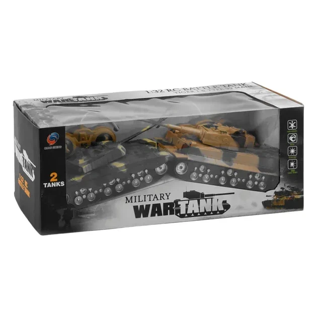 Игровой набор танковый бой танк боевой 2 шт на радиоуправлении - Фото 4 Игровой набор танковый бой танк боевой 2 шт на радиоуправлении - изображение 4