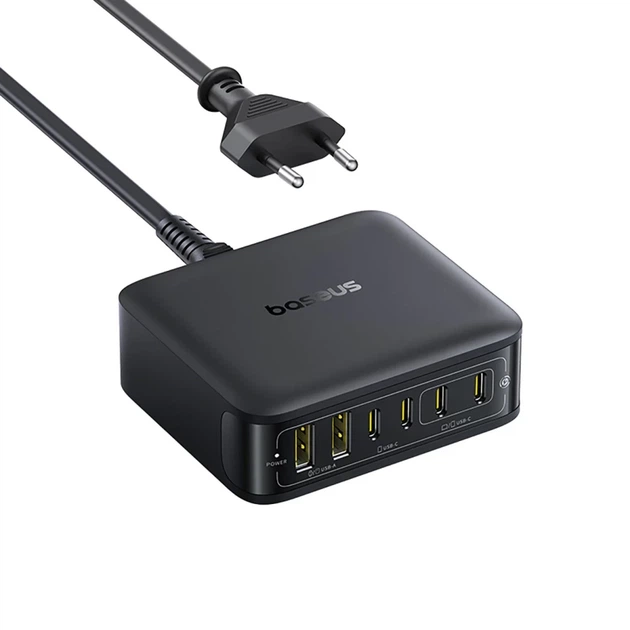 Зарядная станция Baseus EnerFill FH21 120W 4xUSB-C + 2xUSB-A Black (6932172698331) - изображение 4