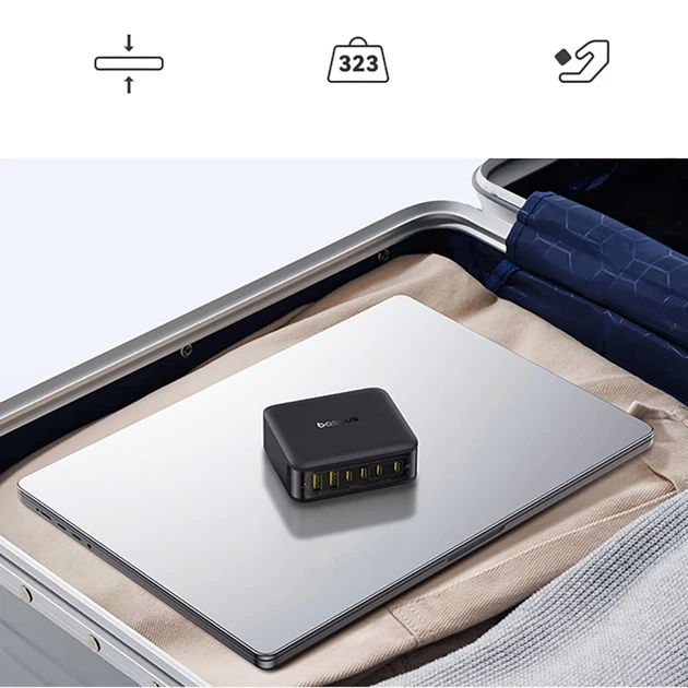 Зарядная станция Baseus EnerFill FH21 120W 4xUSB-C + 2xUSB-A Black (6932172698331) - изображение 13