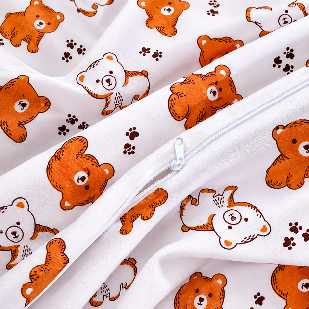 Простынь Mirson Бязь 17-0973 Sweet Teddy 150х220 см (2200013496267) - Фото 6 Простынь Mirson Бязь 17-0973 Sweet Teddy 150х220 см (2200013496267) - изображение 6