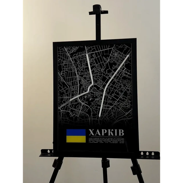 LED постер Харків Вулиці з підсвіткою - Фото 2 LED постер Харків Вулиці з підсвіткою - изображение 2