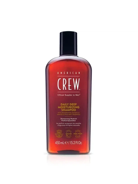 Увлажняющий шампунь American Crew Deep Moisturizing Shampoo 450 мл для мужчин, ежедневный шампунь для сухих и нормальных волос - Фото 6 Увлажняющий шампунь American Crew Deep Moisturizing Shampoo 450 мл для мужчин, ежедневный шампунь для сухих и нормальных волос - изображение 6