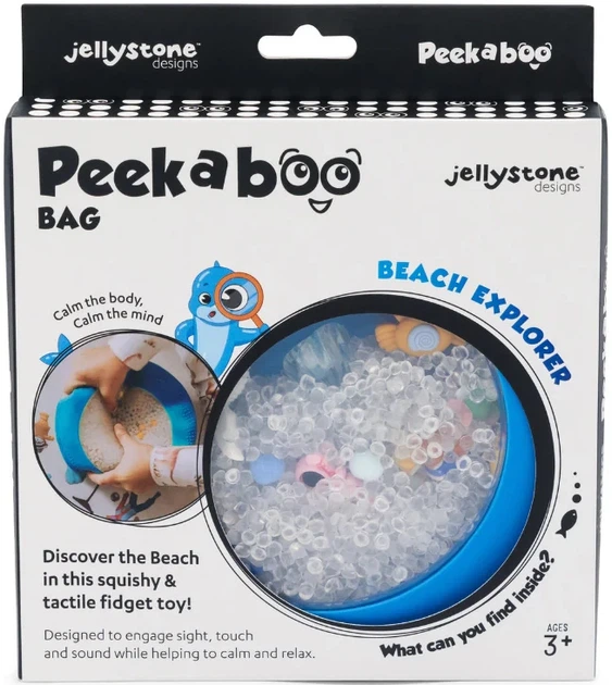 Dysk sensoryczny Jellystone Designs Peekaboo A-Ku-Ku! Plaża z figurkami (9343900011532) - Zdjęcie 1 Dysk sensoryczny Jellystone Designs Peekaboo A-Ku-Ku! Plaża z figurkami (9343900011532) - obraz 1