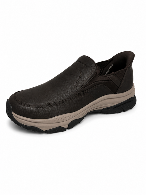 Сліпони чоловічі Skechers Swift Fit Hands Free Slip-ins коричневі Memory Foam 40 - Фото 2 Сліпони чоловічі Skechers Swift Fit Hands Free Slip-ins коричневі Memory Foam 40 - изображение 2