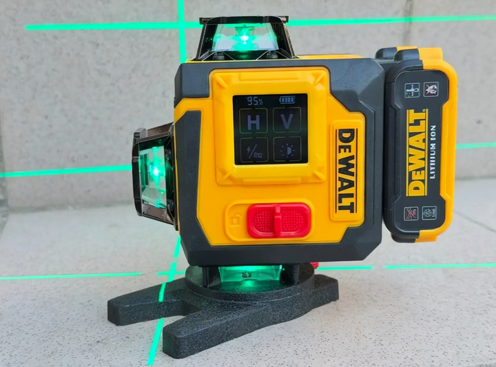 Аккумуляторный лазерный нивелир DeWalt DCLE34032N с 16 лучами и функцией 3D/4D - изображение 7