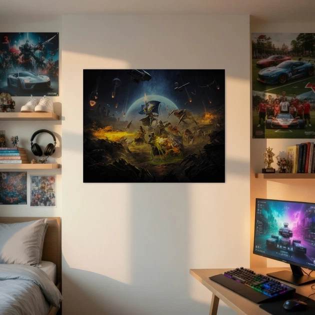 Постер Helldivers 2, декор в комнату геймера, A3 30×37 см (id6619) - изображение 2