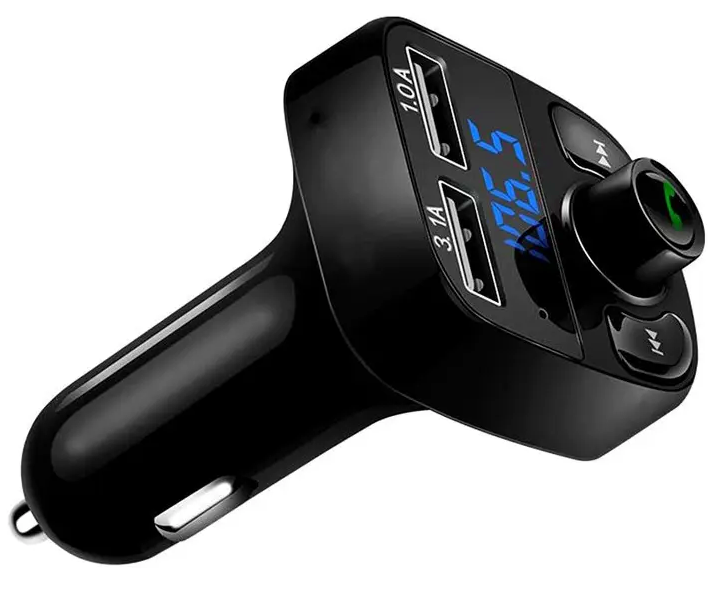 FM Модулятор MP3 для автомобиля с Bluetooth USB micro SD AUX воспроизведение музыки через радио 87.5-108 МГц - изображение 3