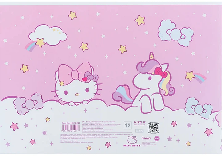 Набір альбомів для малювання Kite Hello Kitty на скобі 12 аркушів 20 шт (HK24-241) - Фото 10 Набір альбомів для малювання Kite Hello Kitty на скобі 12 аркушів 20 шт (HK24-241) - зображення 10