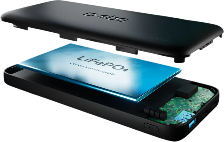 Powerbank SBS Infinity 10000mAh 10W Black (8018417499364) - Zdjęcie 4 Powerbank SBS Infinity 10000mAh 10W Black (8018417499364) - obraz 4