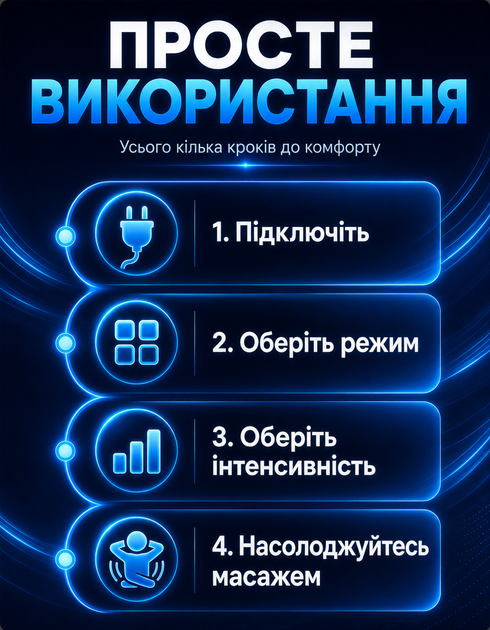 Массажная накидка ALT-796 на кресло с подогревом массажер для спины шеи головы подушка массажажер - изображение 5