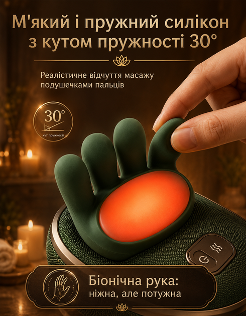 Электрический массажер N-8 для шеи и плеч спины тела электромассажер с имитацией рук бионический массажный воротник на аккумуляторе беспроводной для поясницы разминки и облегчение боли с инфракрасным подогревом аккумуляторный электро массажеры - изображение 4