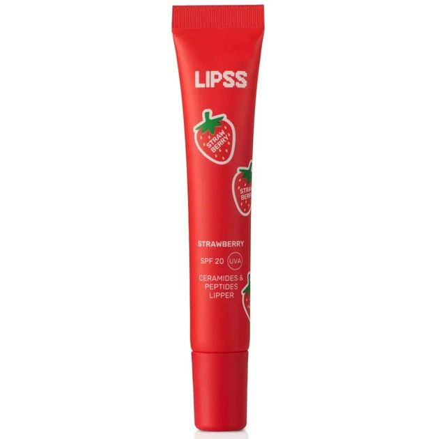 Блиск для губ Lipss Strawberry Lipper з глянцевим ефектом та ароматом соковитої полуниці 8 мл - Фото 1 Блиск для губ Lipss Strawberry Lipper з глянцевим ефектом та ароматом соковитої полуниці 8 мл - зображення 1