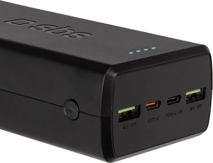 Powerbank SBS 30000mAh PD 20W USB-C Black (8018417435775) - Zdjęcie 3 Powerbank SBS 30000mAh PD 20W USB-C Black (8018417435775) - obraz 3