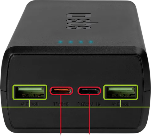 Powerbank SBS 30000mAh PD 20W USB-C Black (8018417435775) - Zdjęcie 4 Powerbank SBS 30000mAh PD 20W USB-C Black (8018417435775) - obraz 4