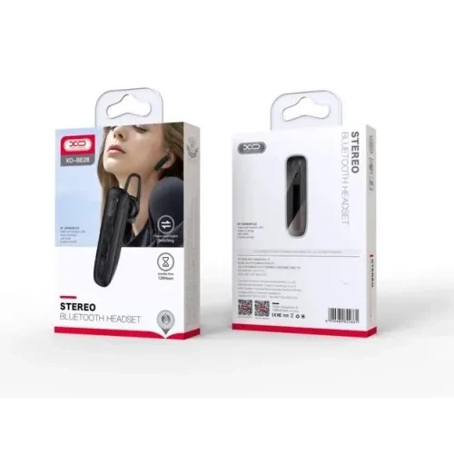 Bluetooth гарнитура XO BE28 Wireless Earphone Bluetooth 5.0, беспроводная гарнитура для звонков и музыки, черная - изображение 2