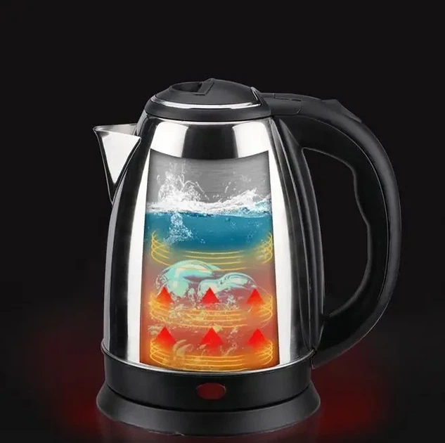 Електрочайник 2 л металевий нержавіюча сталь 2200W RAF R.7816 - изображение 5
