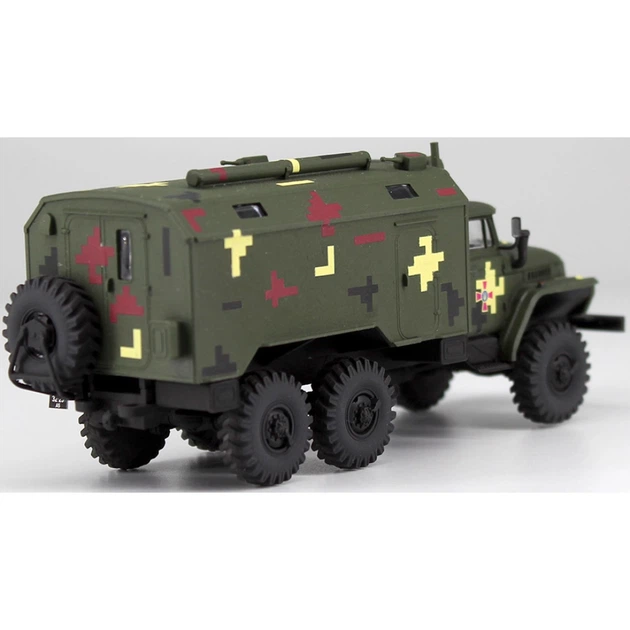 Конструктор ICM Holding военный автомобиль с кузовом-фургоном ВСУ Урал-43203 - Фото 5 Конструктор ICM Holding военный автомобиль с кузовом-фургоном ВСУ Урал-43203 - изображение 5