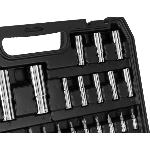 Zestaw kluczy nasadowych Mega 94 elementy 1/4" 1/2" (58094) (5903755580948) - obraz 7