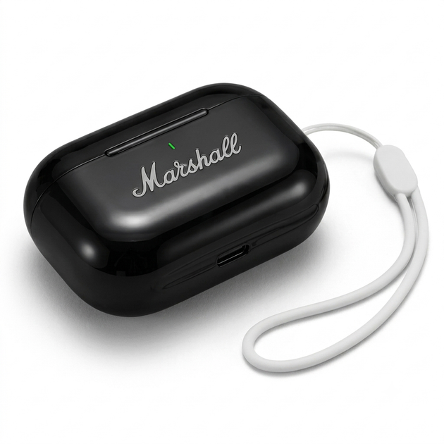 Бездротові Bluetooth-навушники Marshall A7, сенсорні навушники для смартфона Android / iOS + Подарунок Ремінець для кейсу - зображення 4