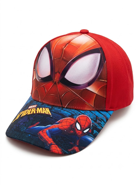 Детская кепка Человек-Паук Spider-Man 48–50 см на липучке, Бейсболка для мальчика с принтом супергероя - изображение 4