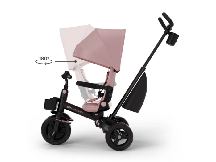 Триколісний велосипед Aveo 2 Plus, Kinderkraft (Pink) - зображення 6