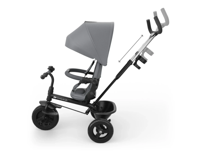 Триколісний велосипед Aston 2 Plus, Kinderkraft (Grey) - зображення 5