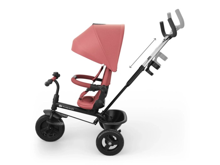 Триколісний велосипед Aston 2 Plus, Kinderkraft (Pink) - зображення 6