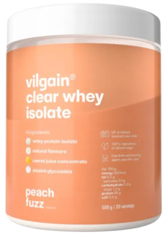 Izolat białka serwatkowego Vilgain Clear Whey Isolate Brzoskwinia 500 g (8595717725947) - Zdjęcie 1 Izolat białka serwatkowego Vilgain Clear Whey Isolate Brzoskwinia 500 g (8595717725947) - obraz 1