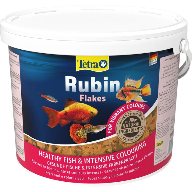 Корм Tetra Rubin Flakes для аквариумных рыбок, для окраски, 2,05 кг (хлопья) - Фото 4 Корм Tetra Rubin Flakes для аквариумных рыбок, для окраски, 2,05 кг (хлопья) - изображение 4