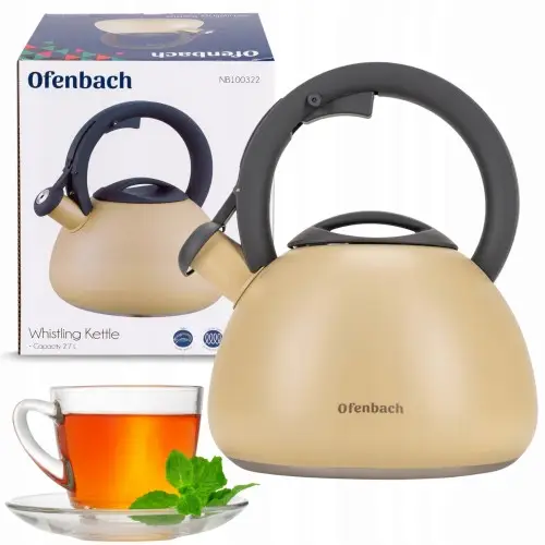 Чайник Ofenbach NB-100322 2.7 л из нержавеющей стали со свистком для индукции и газа - изображение 6