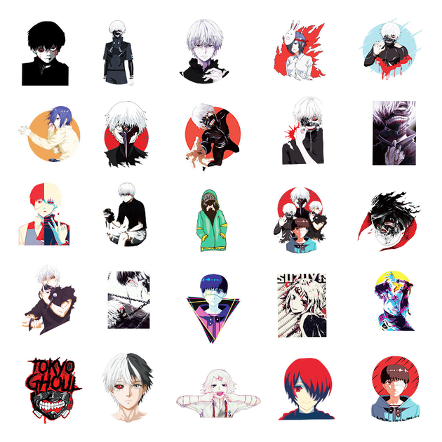 Стикерпак Токийский Гуль Набор наклеек GeekLand Tokyo Ghoul 50 штук 2864206249 - Фото 2 Стикерпак Токийский Гуль Набор наклеек GeekLand Tokyo Ghoul 50 штук 2864206249 - изображение 2