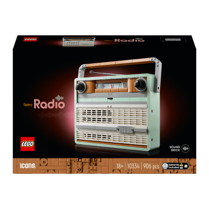 Конструктор Lego Ретро Радиоприёмник Radio Icons 10334 - Фото 1 Конструктор Lego Ретро Радиоприёмник Radio Icons 10334 - изображение 1