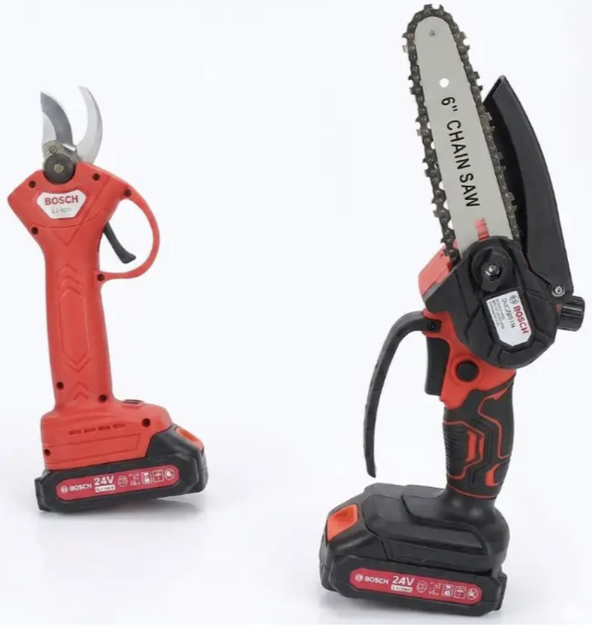 Садовий набір BOSCH секатор DUP365 + пила DUC280HN + штанга 2 м - зображення 10
